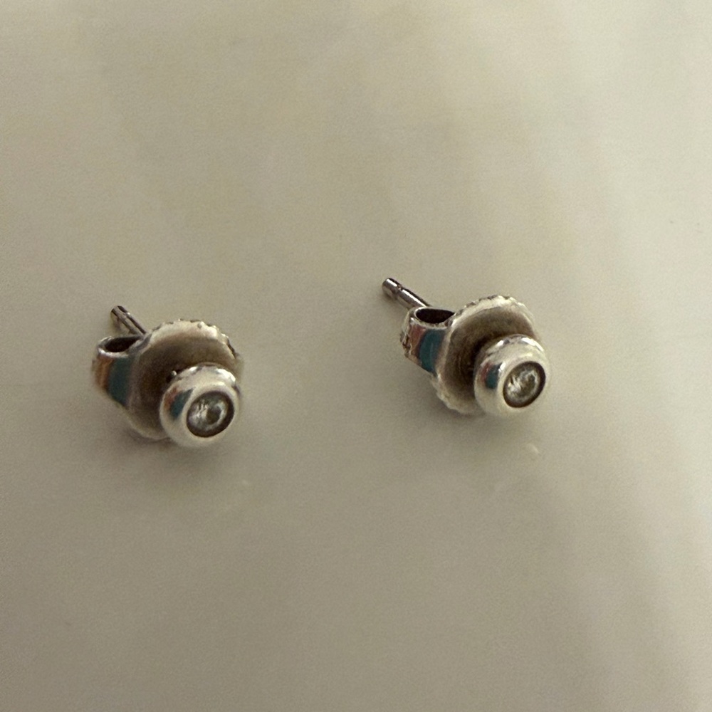 Tiffany & Co Elsa Peretti diamond  Stud Earrings